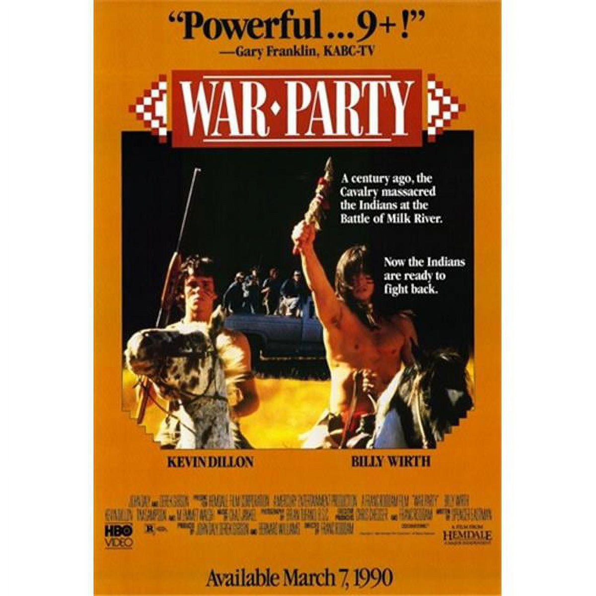 War Party Movie Poster 11x17 print featuring thrilling cinematic artwork.