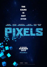 Pixels Movie Poster Print featuring classic video game nostalgia