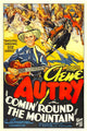 Comin' Round The Mountain movie masterprint poster featuring Gene Autry and Smiley Burnette, 11x17