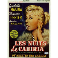 Nights of Cabiria movie poster in 11x17 size, classic Italian cinema art.