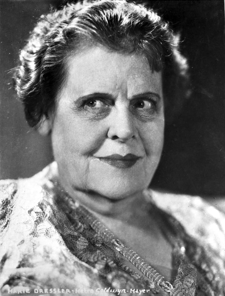 Portrait of Marie Dressler photo print, vintage cinema art.