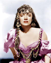 Marlene Dietrich 1947 photo print showcasing golden earrings