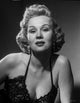 Virginia Mayo black dress photo print, classic Hollywood elegance.