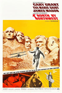 North by Northwest Movie Poster featuring Cary Grant and Eva Marie Saint