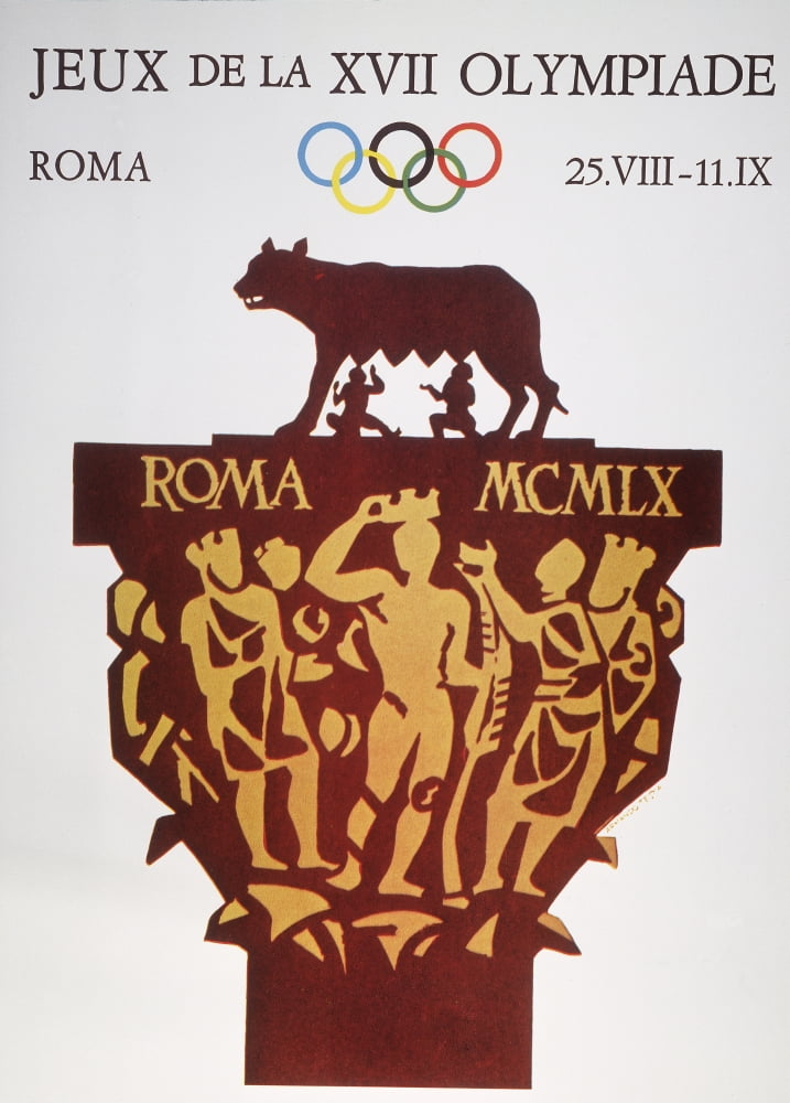 1960 Rome Olympic Games Official Poster Print