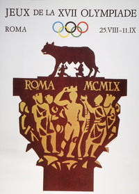 1960 Rome Olympic Games Official Poster Print