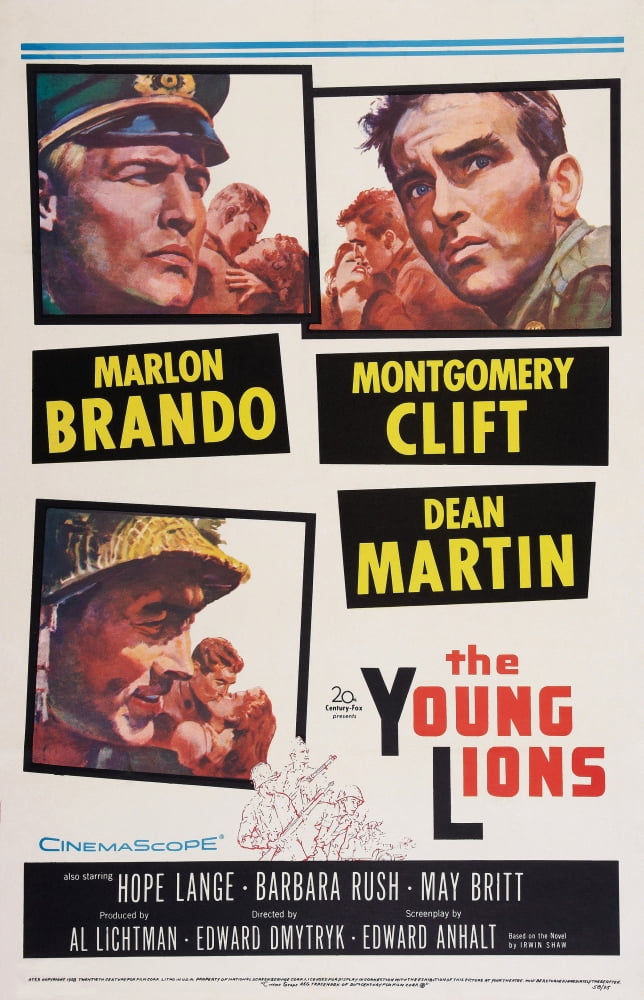 The Young Lions movie poster print, available in multiple sizes.