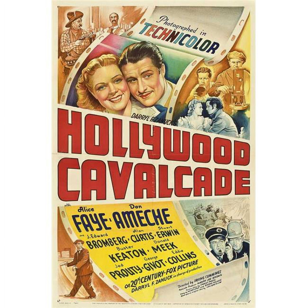 Hollywood Cavalcade Vintage Movie Poster Print 27x40