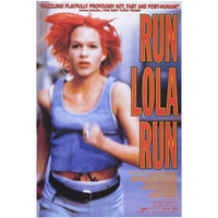 Run Lola Run Movie Poster Print - vibrant film art for home décor.