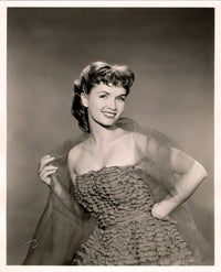 Debbie Reynolds Ruffled Strapless Dress Photo Print
