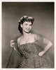 Debbie Reynolds Ruffled Strapless Dress Photo Print