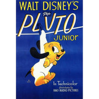 Pluto Junior movie poster print showcasing vibrant colors and playful design.