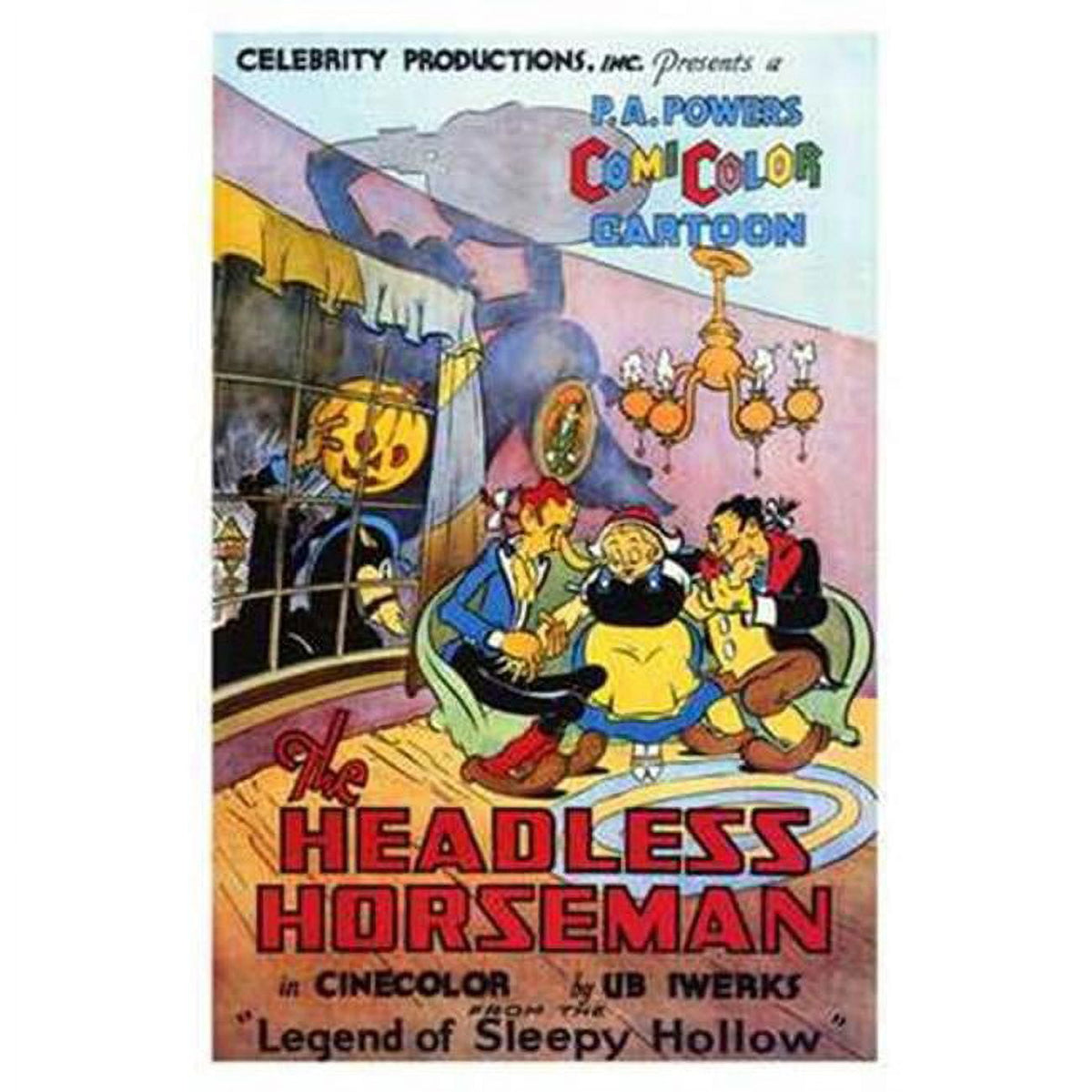 The Headless Horseman Movie Poster 11x17 print featuring classic cinematic imagery.