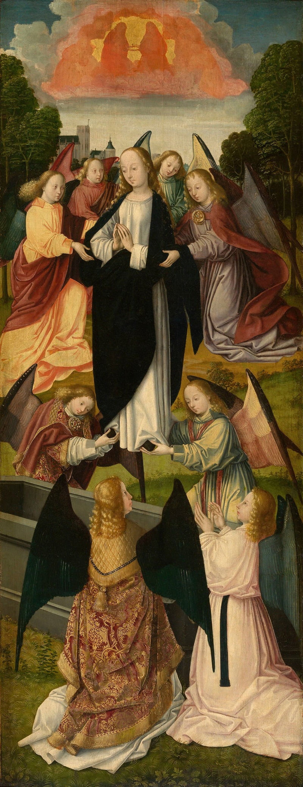 The Assumption of Mary fine art poster print by Meester van de Amsterdamse Dood van Maria.
