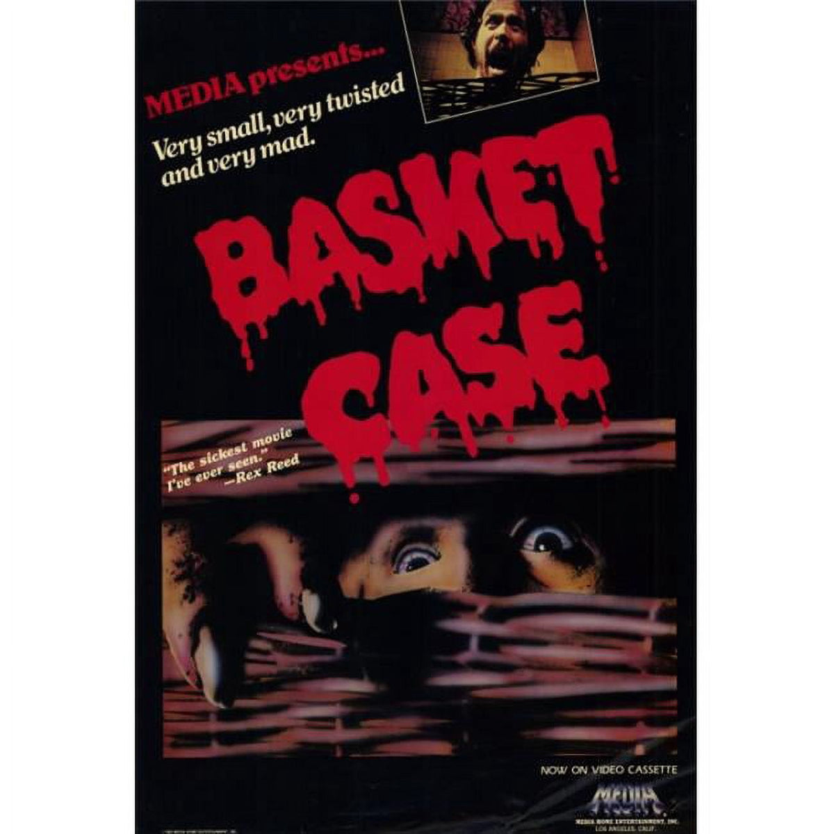 Basket Case movie poster print, 27x40 inch wall art.