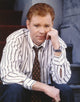 David Caruso black and white photo print in polo stripes