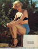 Doris Day Sitting on Ledge Photo Print - Vintage Hollywood Glamour