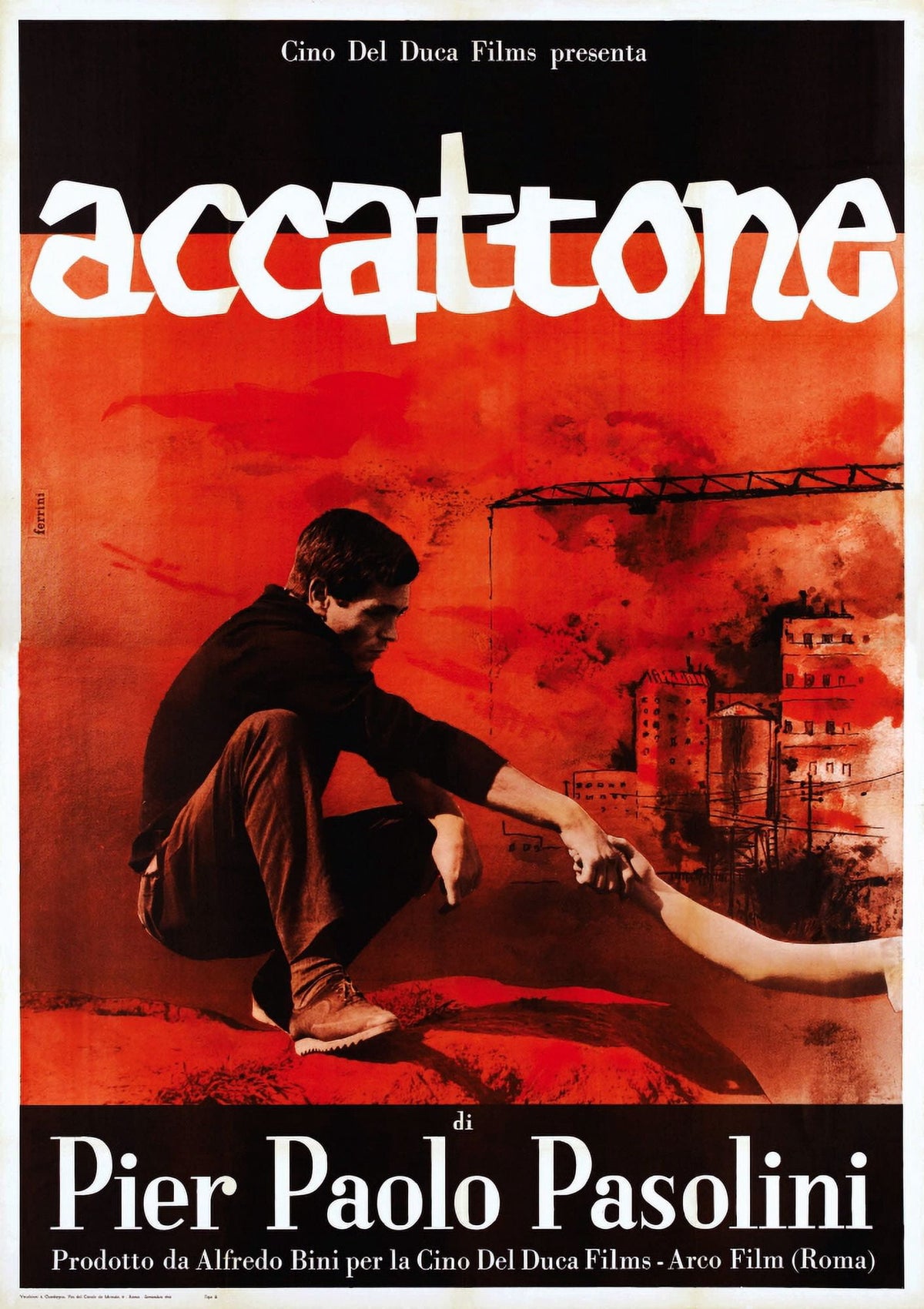 Accattone Movie Masterprint Poster featuring Franco Citti