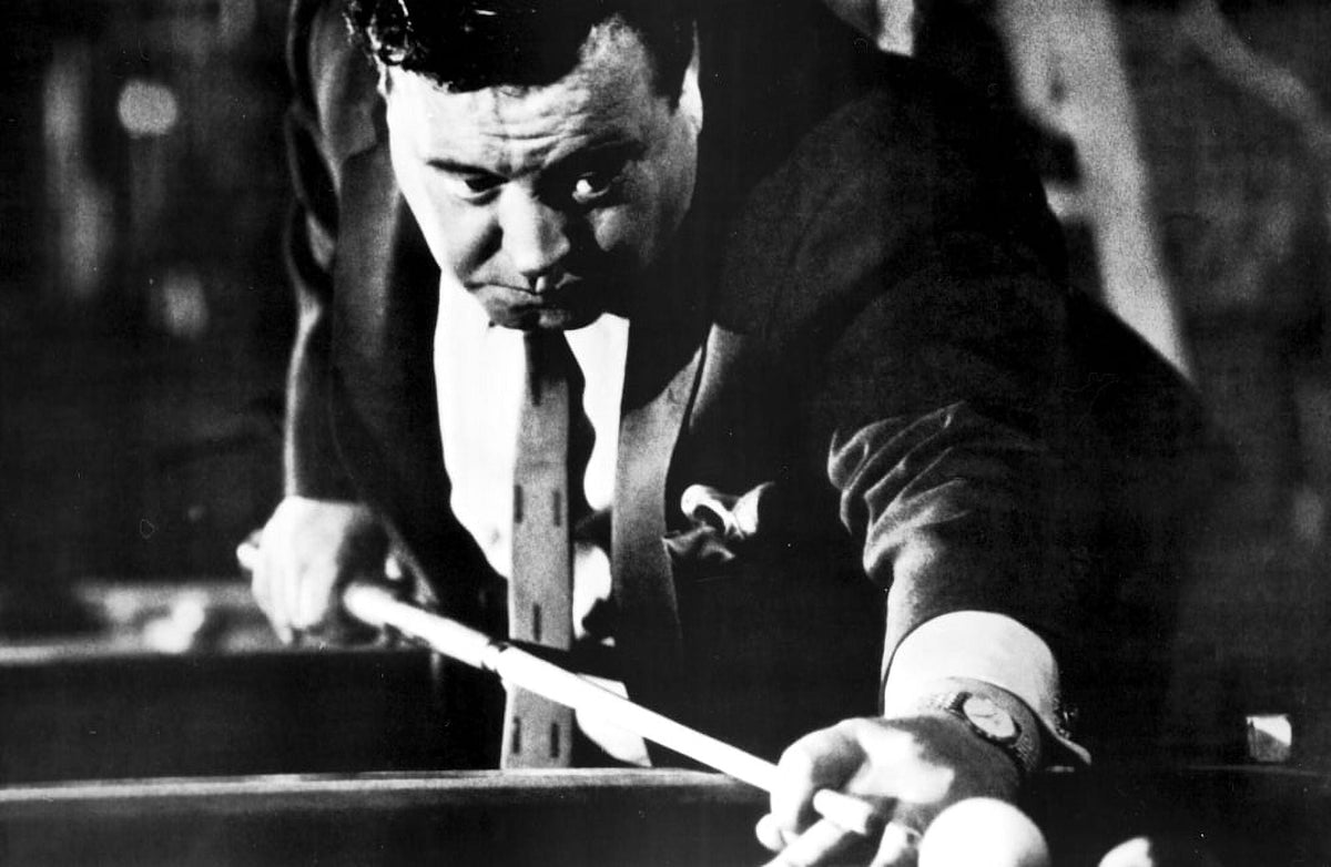 Jackie Gleason shooting pool vintage photo print