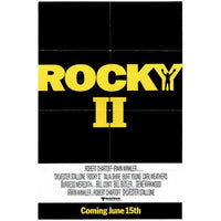 Rocky II Movie Poster Print showcasing Rocky Balboa in action