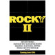 Rocky II Movie Poster Print showcasing Rocky Balboa in action