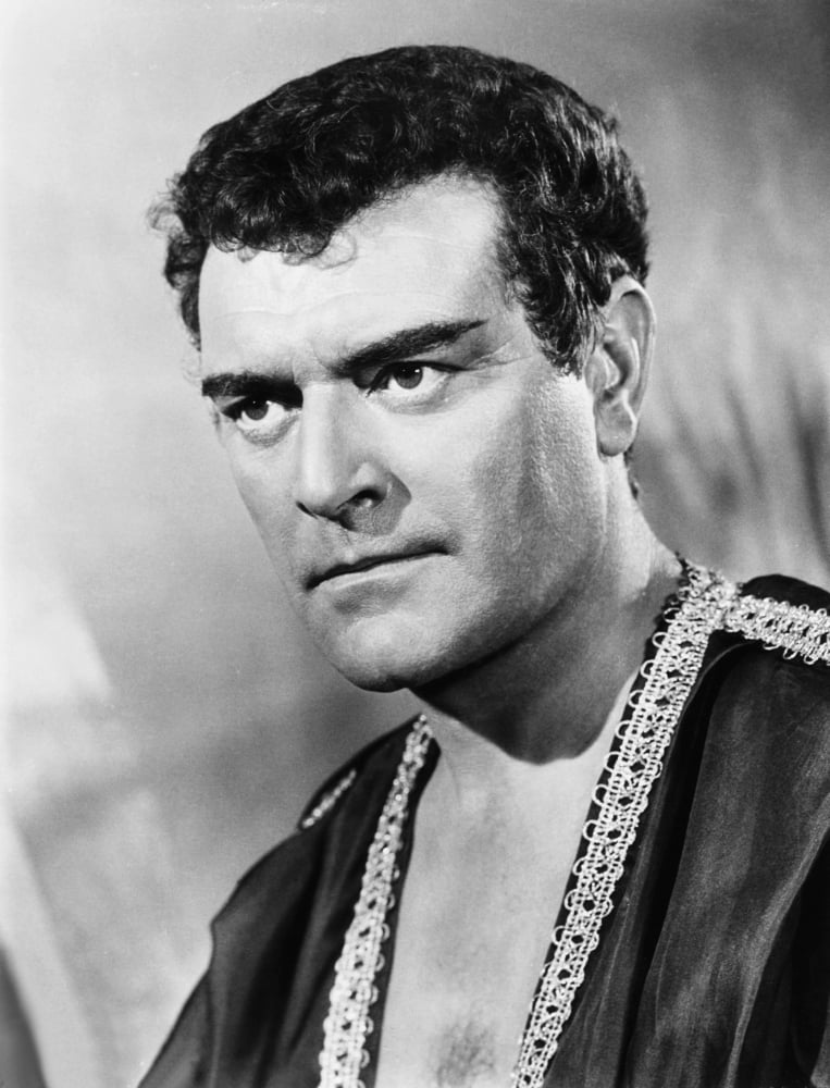 Land of The Pharaohs movie photo print featuring Jack Hawkins, available in multiple sizes.