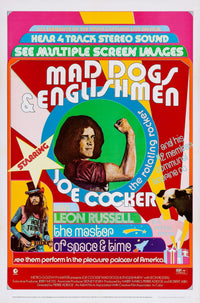 Mad Dogs and Englishmen movie poster featuring Joe Cocker and Leon Russell.