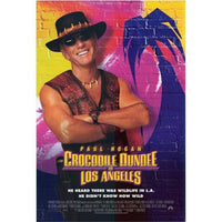Crocodile Dundee in Los Angeles movie poster print