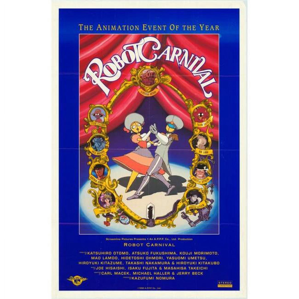 Robot Carnival Movie Poster Print (27x40) showcasing vibrant animation art.