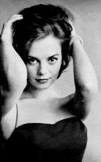Natalie Wood close-up photo print with hands in hair.