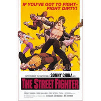 Street Fighter movie poster print showcasing vibrant action art.
