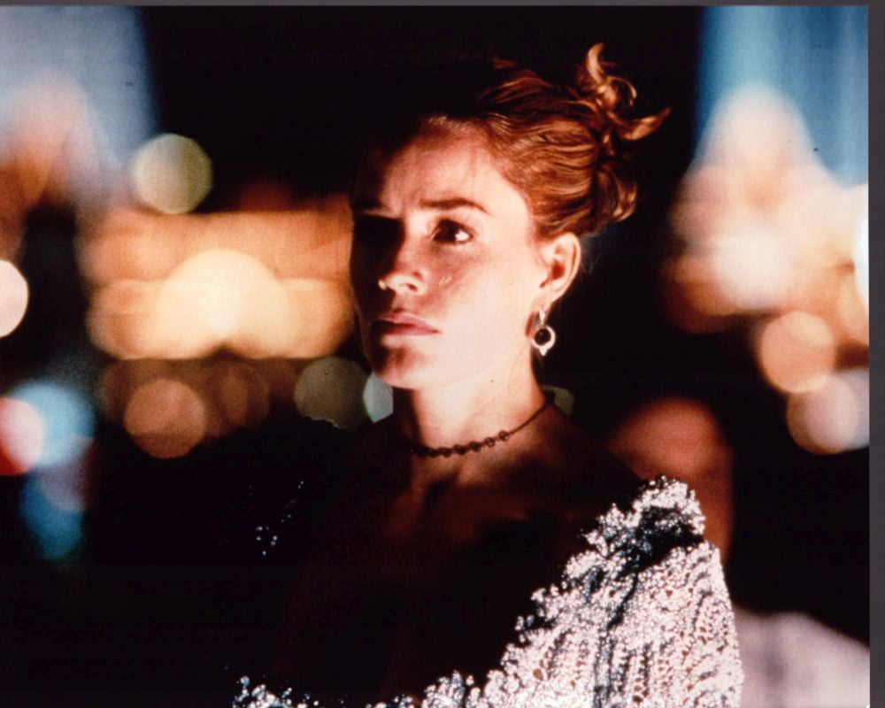 Elisabeth Shue photo print in gray sweater from Leaving Las Vegas