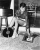 Audrey Hepburn Records Photo Print - Elegant Hollywood Icon