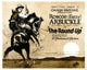 The Round-Up movie poster print featuring Roscoe 'Fatty' Arbuckle, vintage film art.