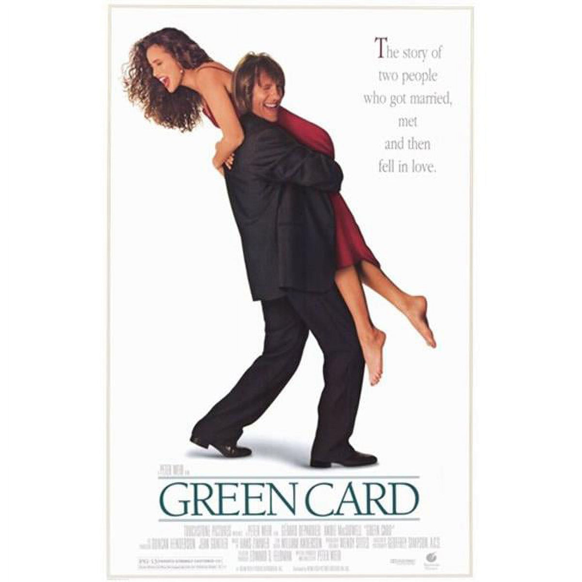 Green Card Movie Poster 11x17 Print showcasing cinematic charm.