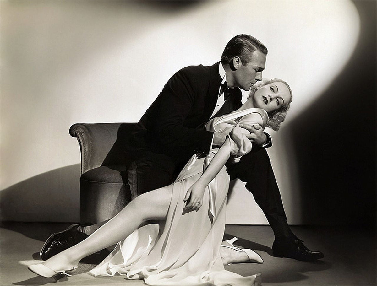 Carole Lombard Kissing Man from Hell to Heaven Photo Print
