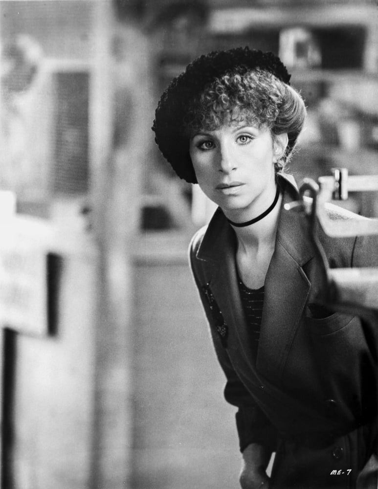 Barbra Streisand photo print sneaking top, available in multiple sizes.