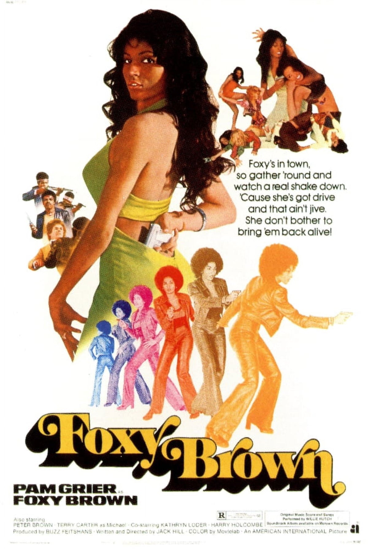 Foxy Brown Movie Poster Masterprint showcasing iconic cinema style.