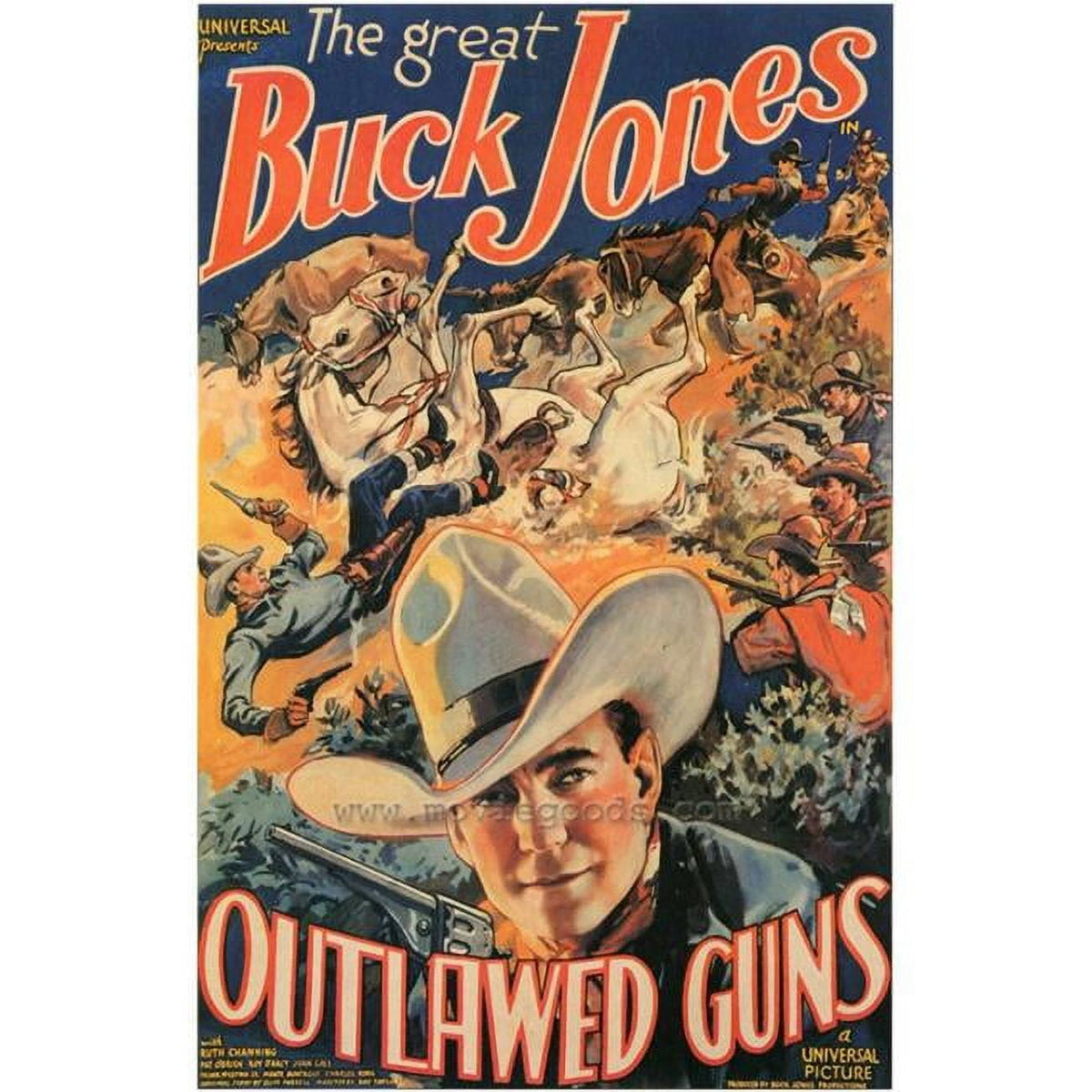 Outlawed Guns Movie Poster Print 27x40 inch