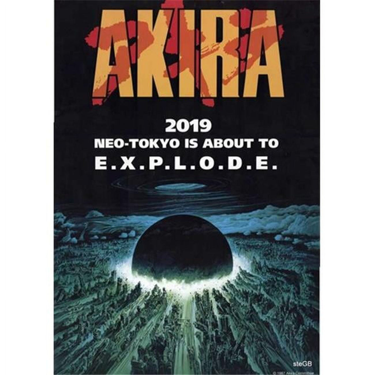 Akira Movie Poster 11x17 featuring iconic cyberpunk visuals.