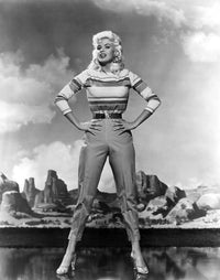 Vintage Jayne Mansfield 1957 Photo Print showcasing classic Hollywood glamour.
