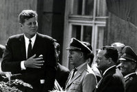 John F. Kennedy Berlin state visit photo print - iconic historical moment