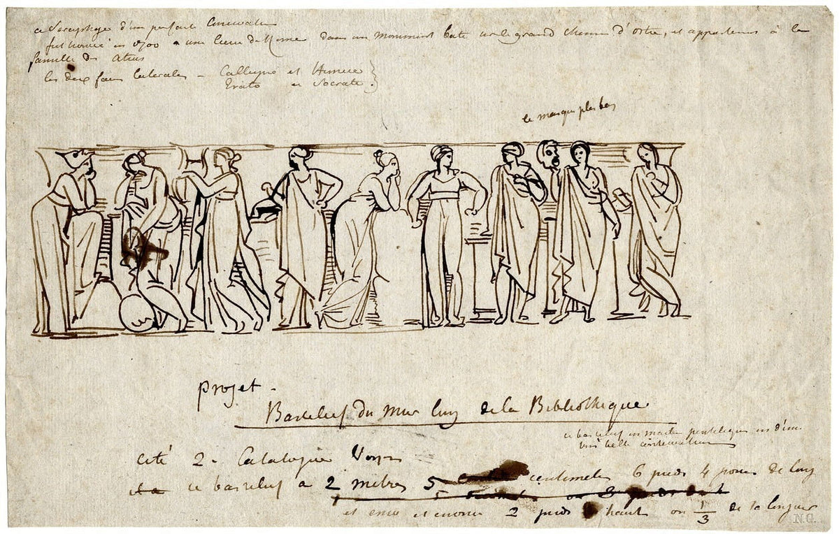 Relief of the Nine Muses poster print by David Humbert de Superville