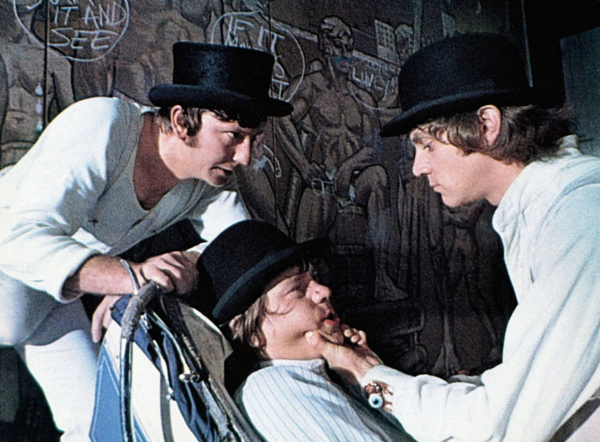 A Clockwork Orange photo print showcasing iconic imagery from the film.