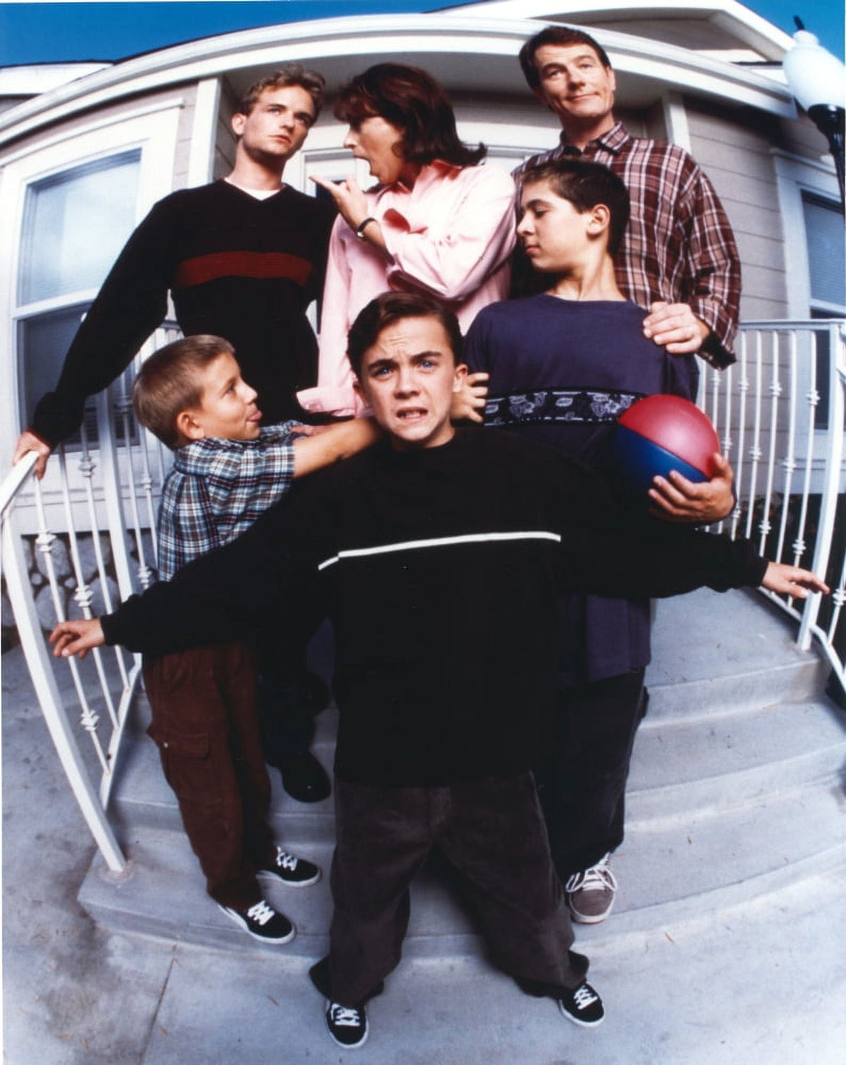 Malcolm In The Middle family portrait photo print in vibrant colors.