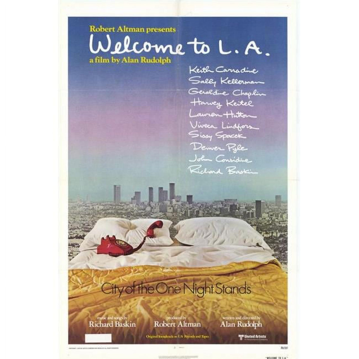 Welcome to L.A. Movie Poster Print showing vibrant Los Angeles scenery.