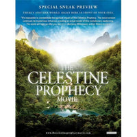 The Celestine Prophecy movie poster print featuring vibrant imagery.