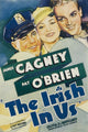 The Irish In Us 1935 movie masterprint poster featuring Pat O'Brien, Olivia De Havilland, and James Cagney.