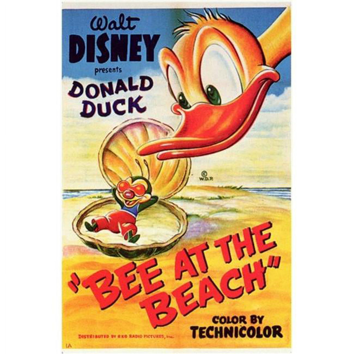 Bee At the Beach Movie Poster 11x17 print