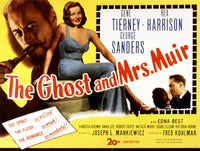 The Ghost and Mrs. Muir Movie Masterprint Poster featuring Gene Tierney and Rex Harrison.